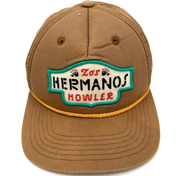 Howler Bros Other - Howler Brothers Los Hermanos Howler Snapback Hat Brown Cotton Rope Trucker Cap